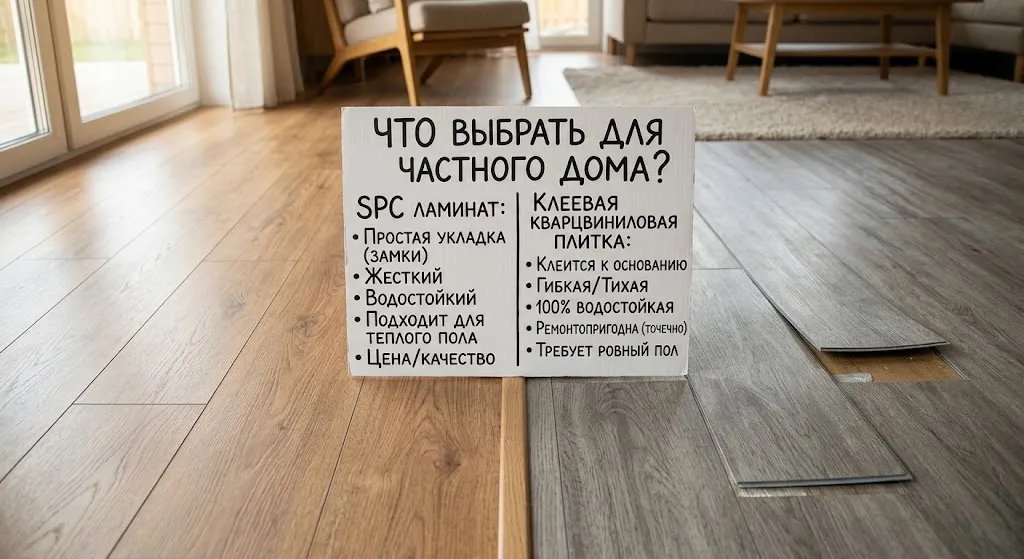 Что выбрать лучше из пвх полов на первый этаж частного дома?