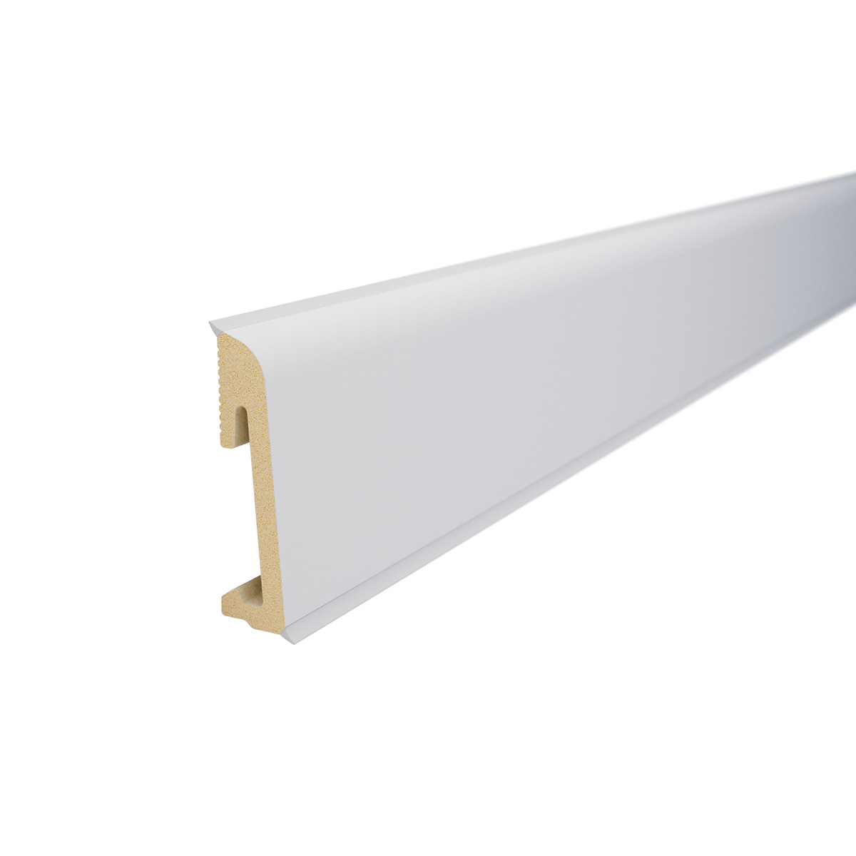 Напольный плинтус SALAG ALPHA Bialy 65 мм