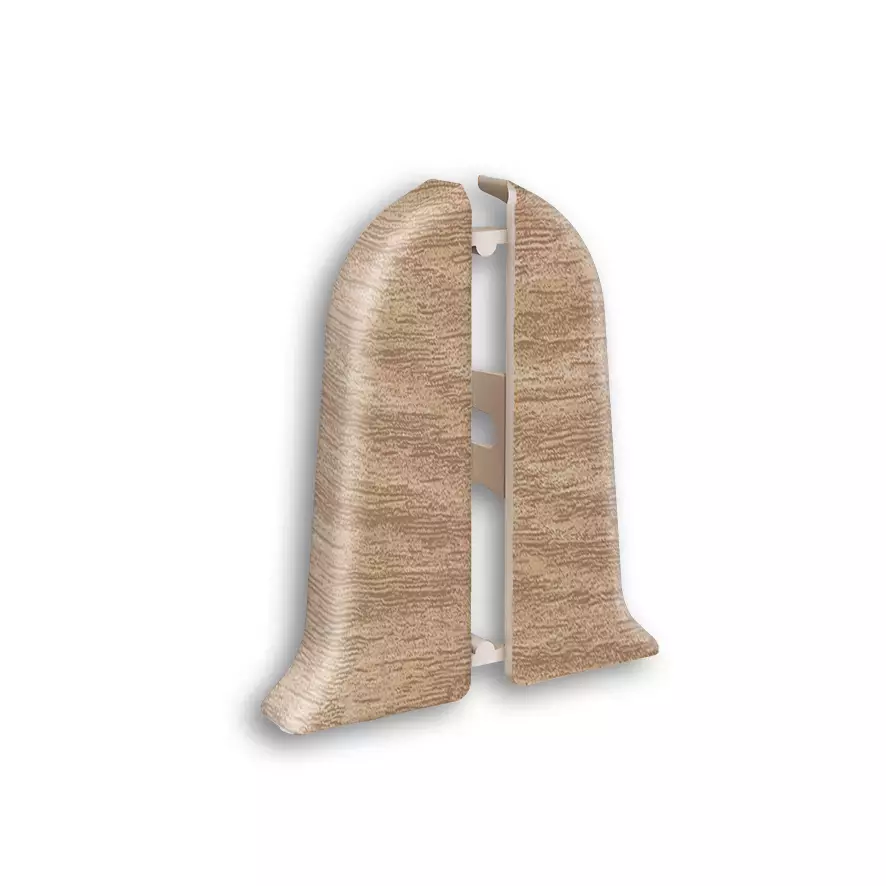 Заглушка лев и прав (1 пара/уп) Дуб беленый "Классик 70 мм",