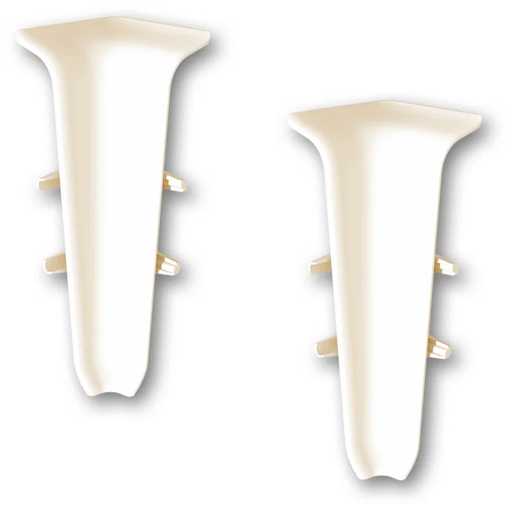 Угол внутренний для плинтуса 85мм "Деконика" (2шт. во флоупак), 034 Светлая слоновая кость Угол внутренний для плинтуса 85мм "Деконика" (2шт. во флоупак), 034 Светлая слоновая кость