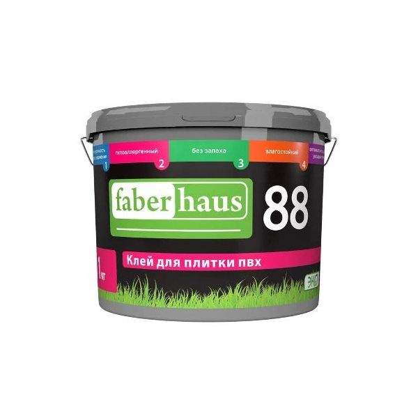 Клей для плитки ПВХ 14 кг Faberhaus 88