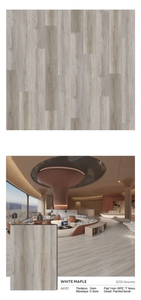 Кварц-виниловый ламинат SPC Симпл A6101 1213х144х5мм (1,747м2/10шт)