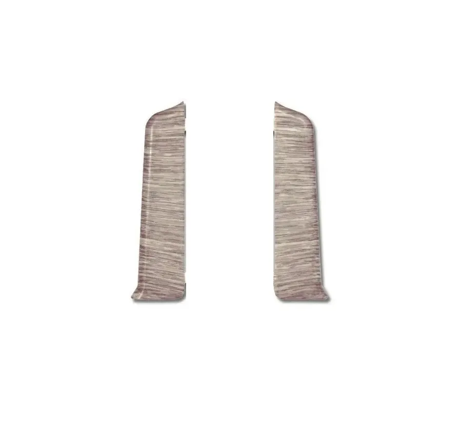 Торцевые (пара) для плинтуса 85мм "Деконика" (1 пара во флоупак), 215 Дуб снежный Торцевые (пара) для плинтуса 85мм "Деконика" (1 пара во флоупак), 215 Дуб снежный