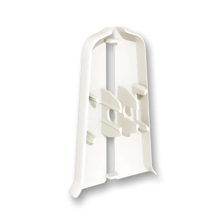 Торцевые (пара) для плинтуса 85мм "Деконика" (1 пара во флоупак), 033 Кремово-белый