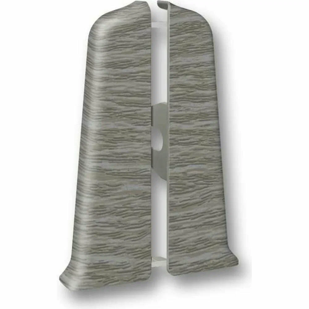 Торцевые (пара) для плинтуса 85мм "Деконика" (1 пара во флоупак), 210 Дуб пепельный Торцевые (пара) для плинтуса 85мм "Деконика" (1 пара во флоупак), 210 Дуб пепельный