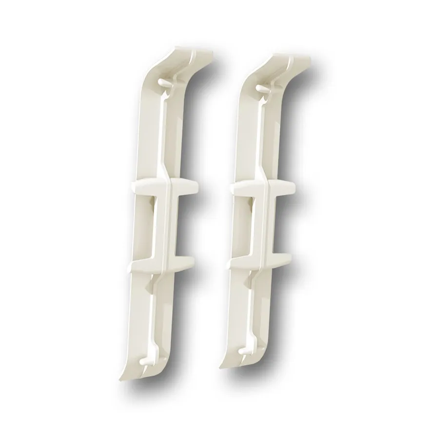 Соединитель для плинтуса 85мм "Деконика" (2шт. во флоупак), 033 Кремово-белый