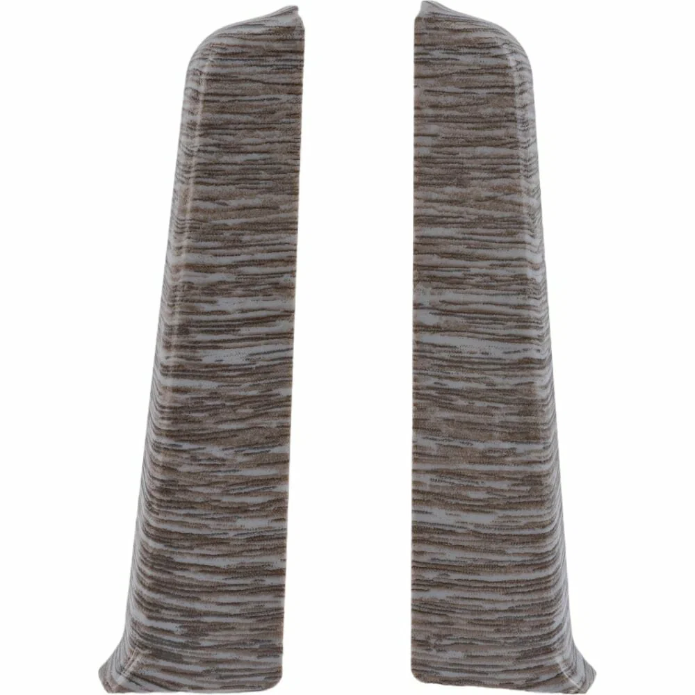 Торцевые (пара) для плинтуса 85мм "Деконика" (1 пара во флоупак), 210 Дуб пепельный Торцевые (пара) для плинтуса 85мм "Деконика" (1 пара во флоупак), 210 Дуб пепельный