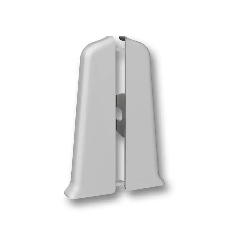 Торцевые (пара) для плинтуса 70мм "Деконика" (1 пара во флоупак), 002 Светло-серый Торцевые (пара) для плинтуса 70мм "Деконика" (1 пара во флоупак), 002 Светло-серый