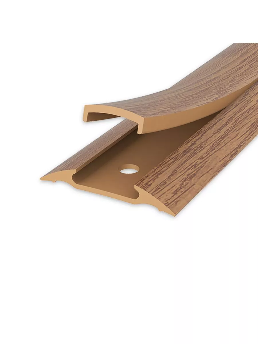 Порог с кабель-каналом 30мм 0,9м Дуб коньячный "Идеал Изи" Порог с кабель-каналом 30мм 0,9м Дуб коньячный "Идеал Изи"