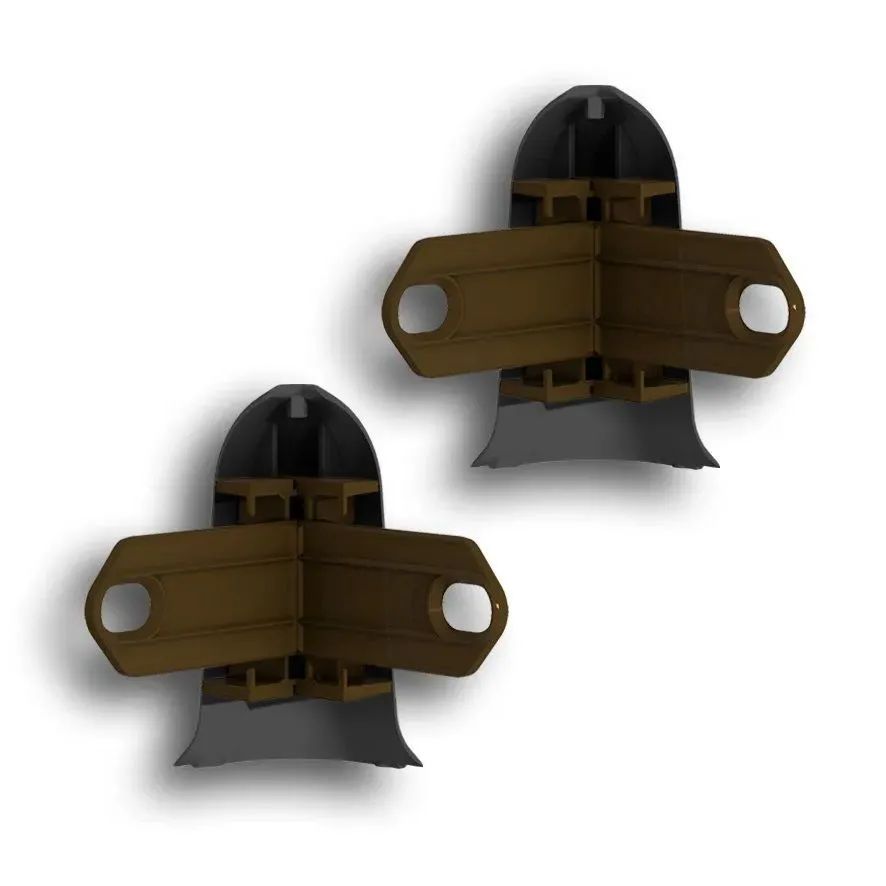 Наружный угол (2 шт/уп), Черный "Классик 55мм"