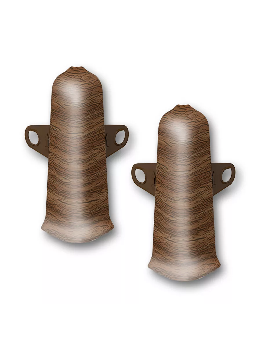 Угол наружный (внешний) с крепежом 85мм "Деконика" (2шт. во флоупак), 291 Орех Угол наружный (внешний) с крепежом 85мм "Деконика" (2шт. во флоупак), 291 Орех