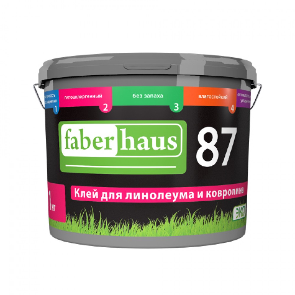 Клей для линолеума и ковролина 14 кг Faberhaus 87