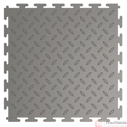 Модульная плитка ПВХ 250х250 5мм  цвет серый