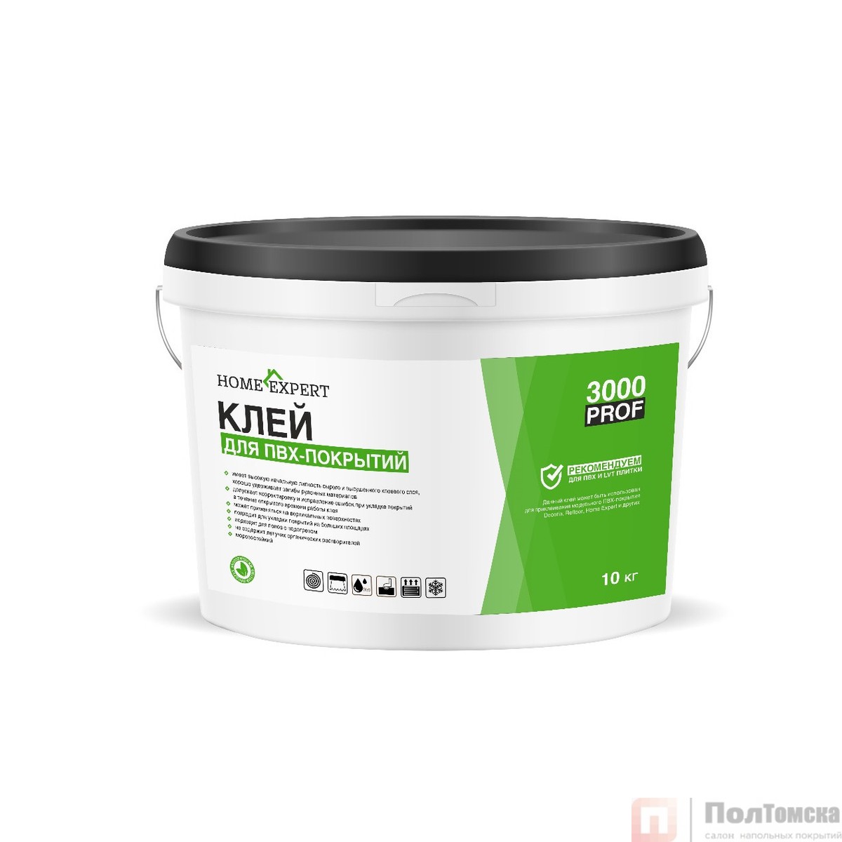Клей водно-дисперсионный для LVT-покрытий Home Expert 3000 PROF 10 кг