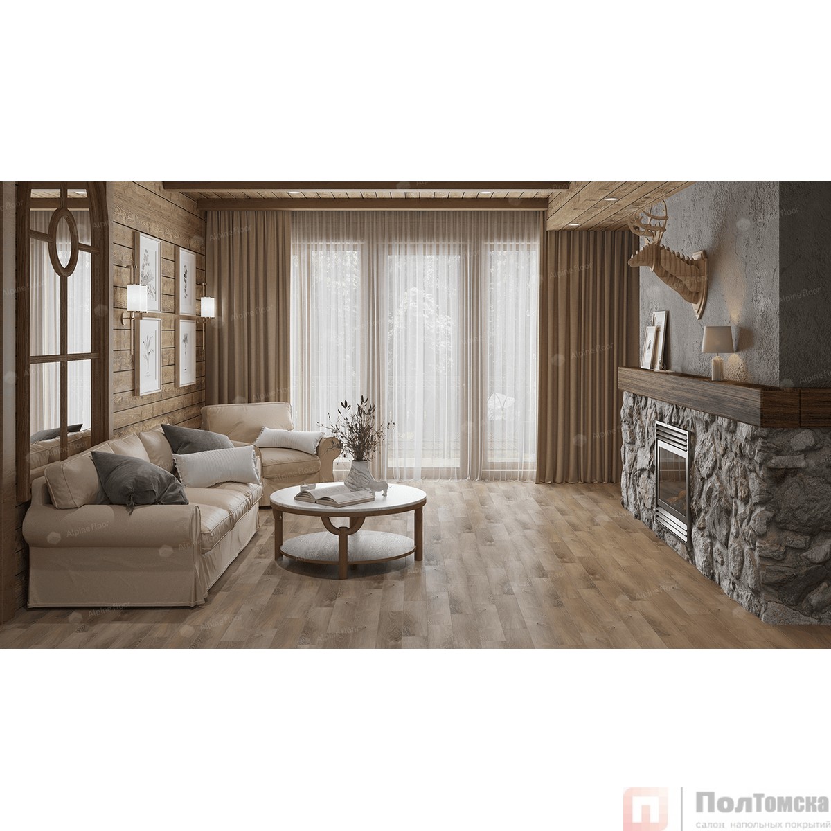 SPC ламинат Изящный паркет (Light Parquet) Дуб Синистра ЕСО 13-17 MC