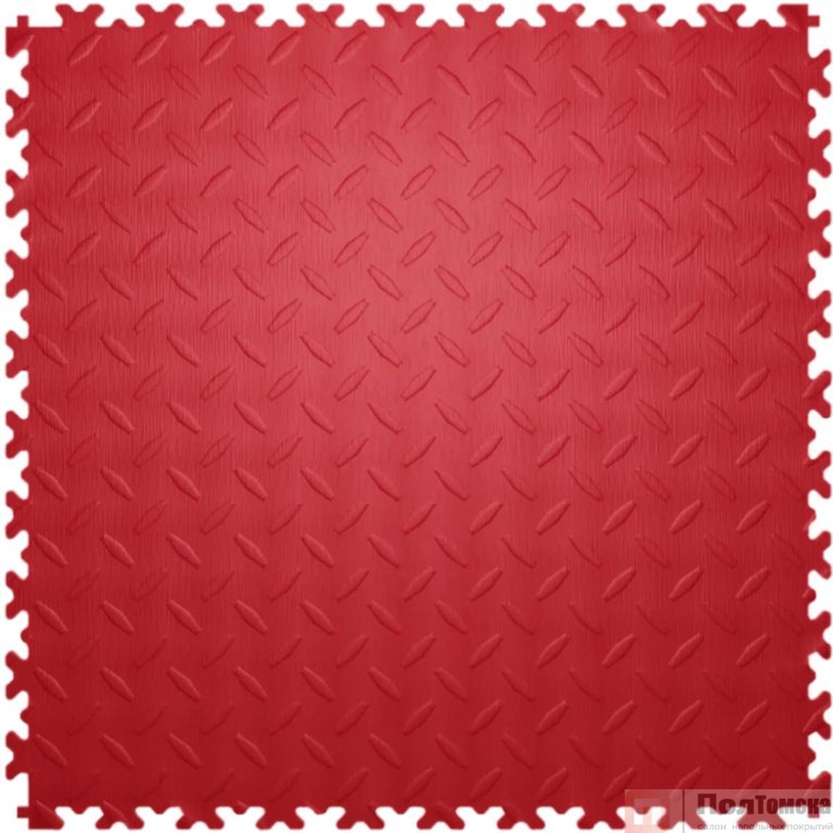 Модульная плитка ПВХ 250х250 5мм  цвет красный