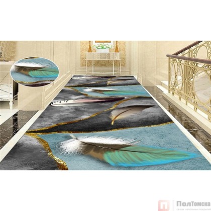 Коврик рулонный "Перо" глянец (1,0*15м) (В100-30)