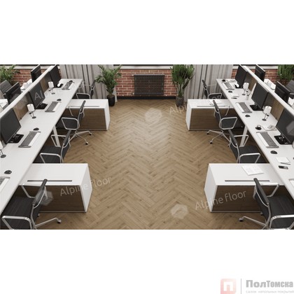 Ламинат Alpine Floor Original Herringbone 12 Pro Дуб Прованс LF106-07