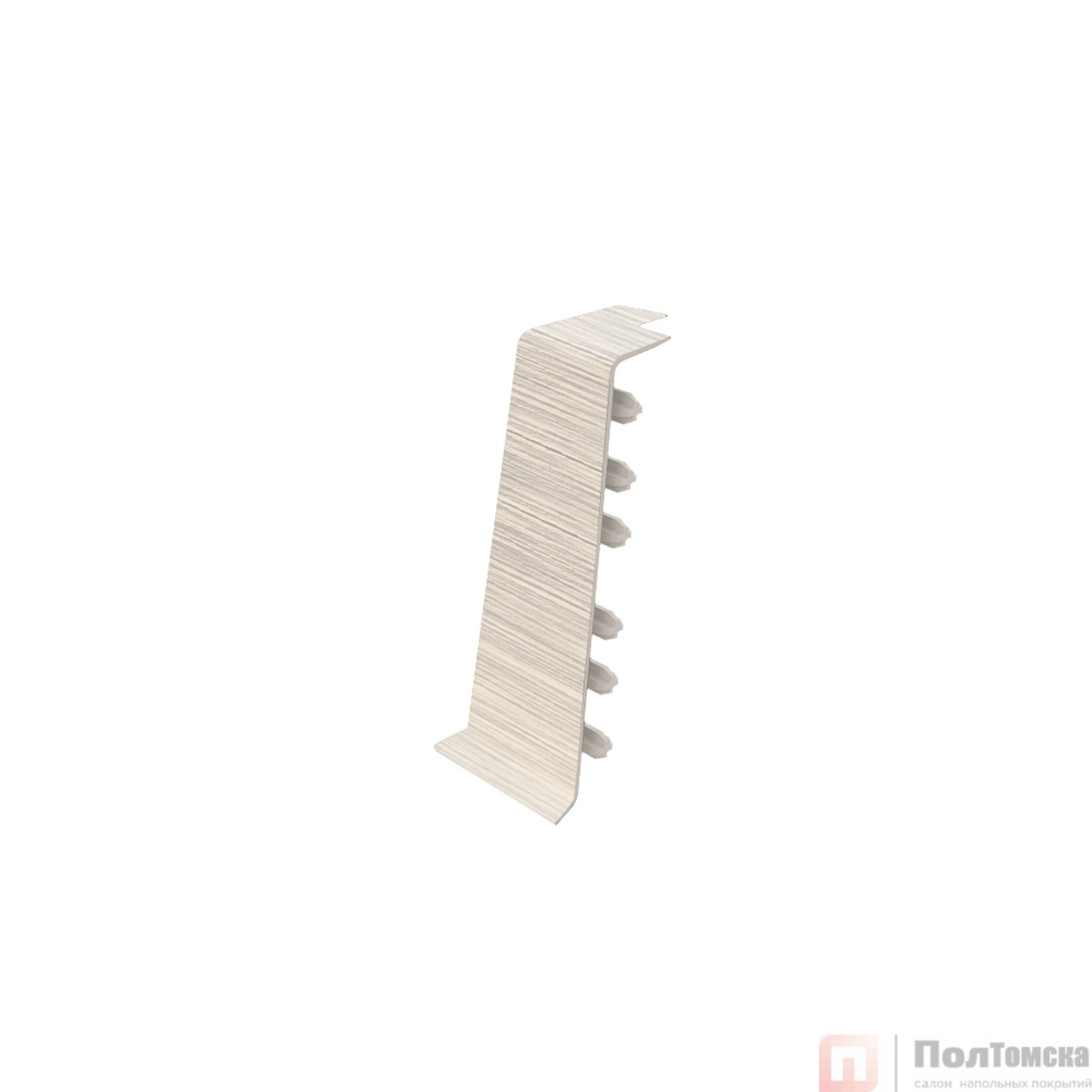 Угол наружный Cezar Hi-Line 266 алюминий брашированный светлый (2 шт)