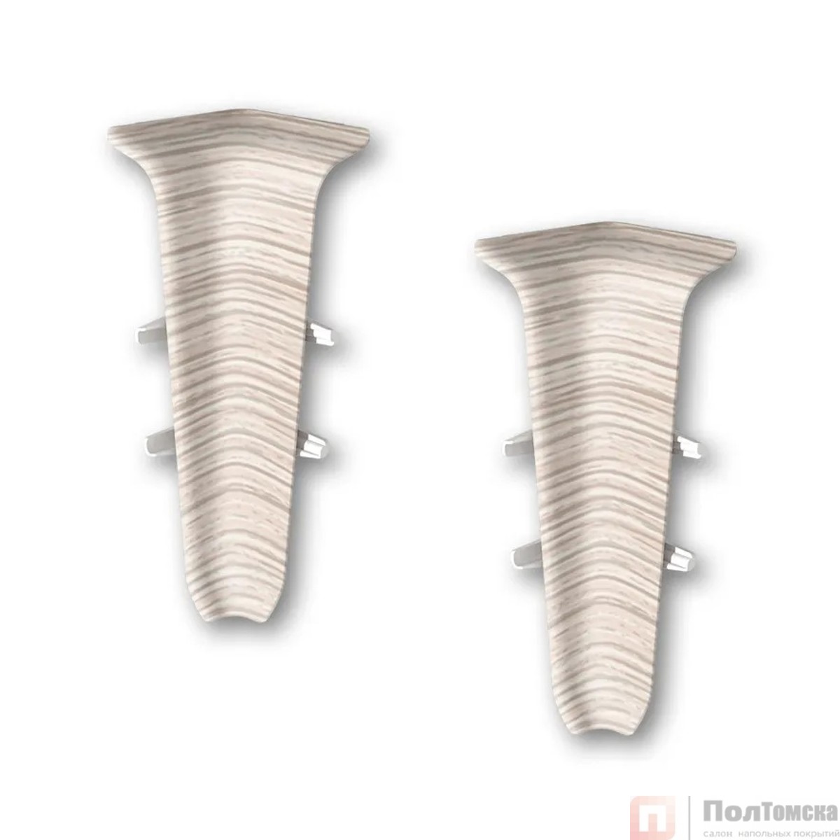 Угол внутренний для плинтуса 85мм "Деконика" (2шт. во флоупак), 274 Сосна северная