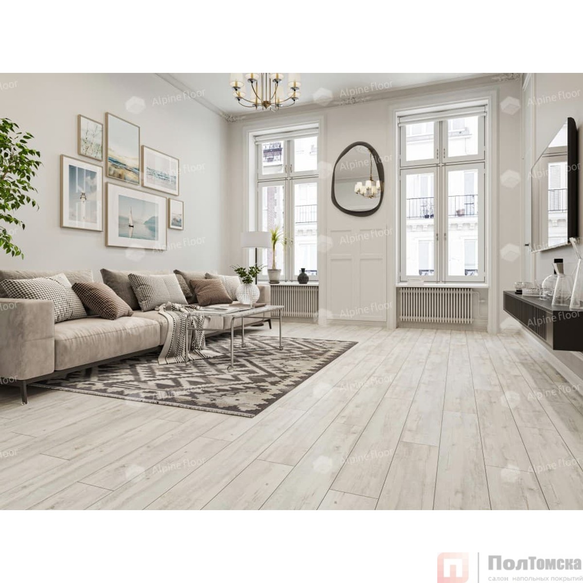 SPC ламинат Изящная классика (Classic Light) Акация Click ECO 107-88 MC