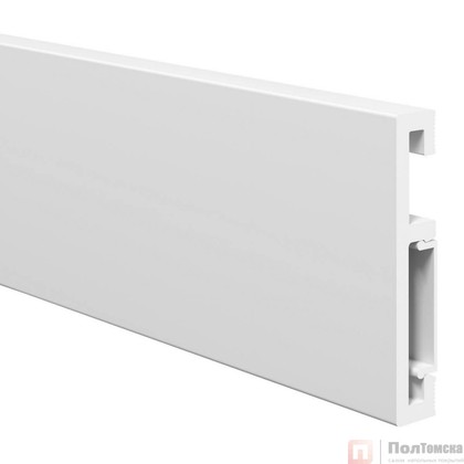 Напольный плинтус ПВХ Foresta Grace Белый матовый FG 030 2000х70х13 мм