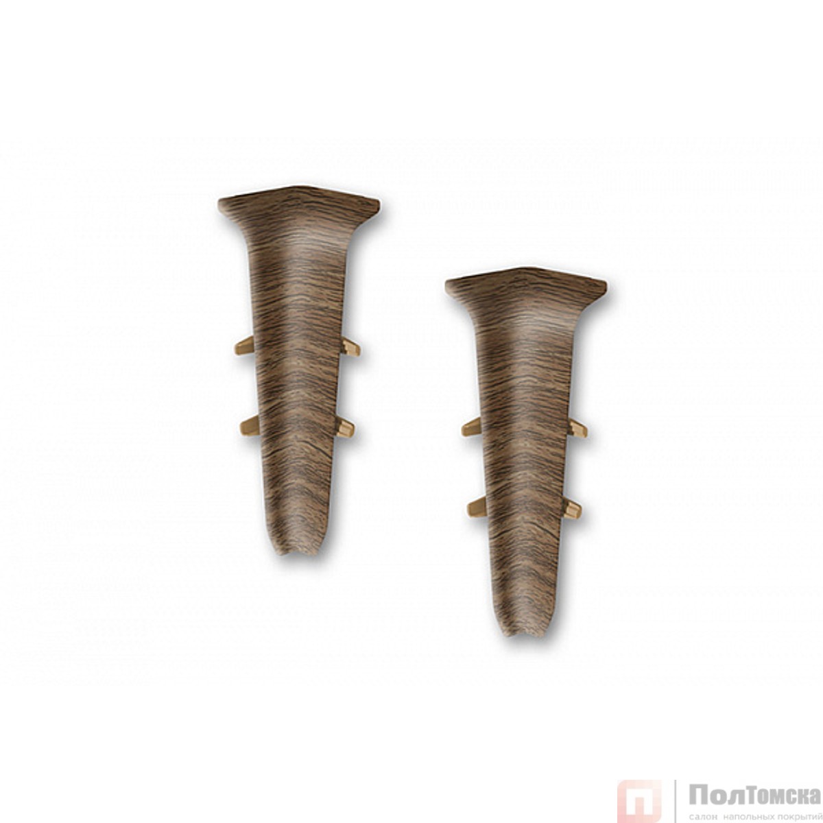 Угол внутренний для плинтуса 85мм "Деконика" (2шт. во флоупак), 291 Орех