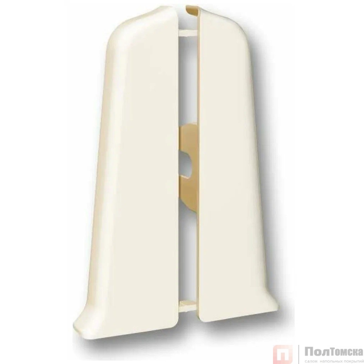 Торцевые (пара) для плинтуса 85мм "Деконика" (1 пара во флоупак), 034 Светлая слоновая кость