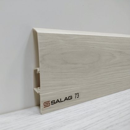 Плинтус ПВХ Salag NG80 (73) Дуб полярный
