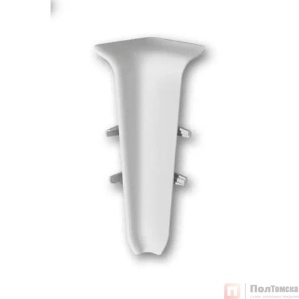 Угол внутренний для плинтуса 85мм "Деконика" (2шт. во флоупак), 002 Светло-серый