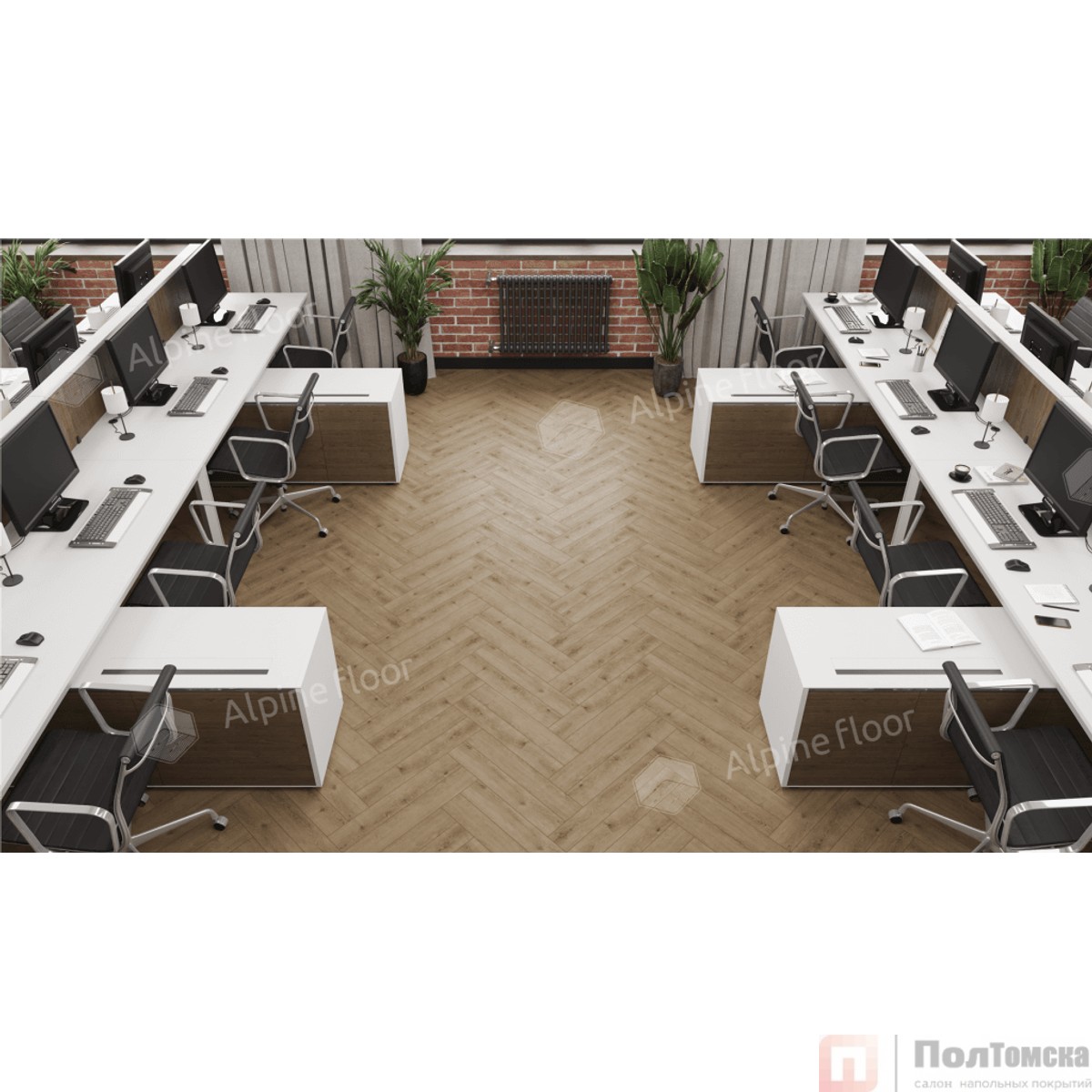 Ламинат Alpine Floor Original Herringbone 12 Pro Дуб Прованс LF106-07