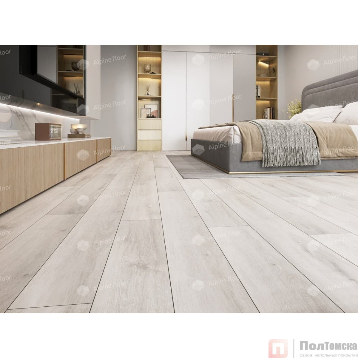 SPC ламинат Изящная классика (Classic Light) Ясень Серый ECO 134-55 MC
