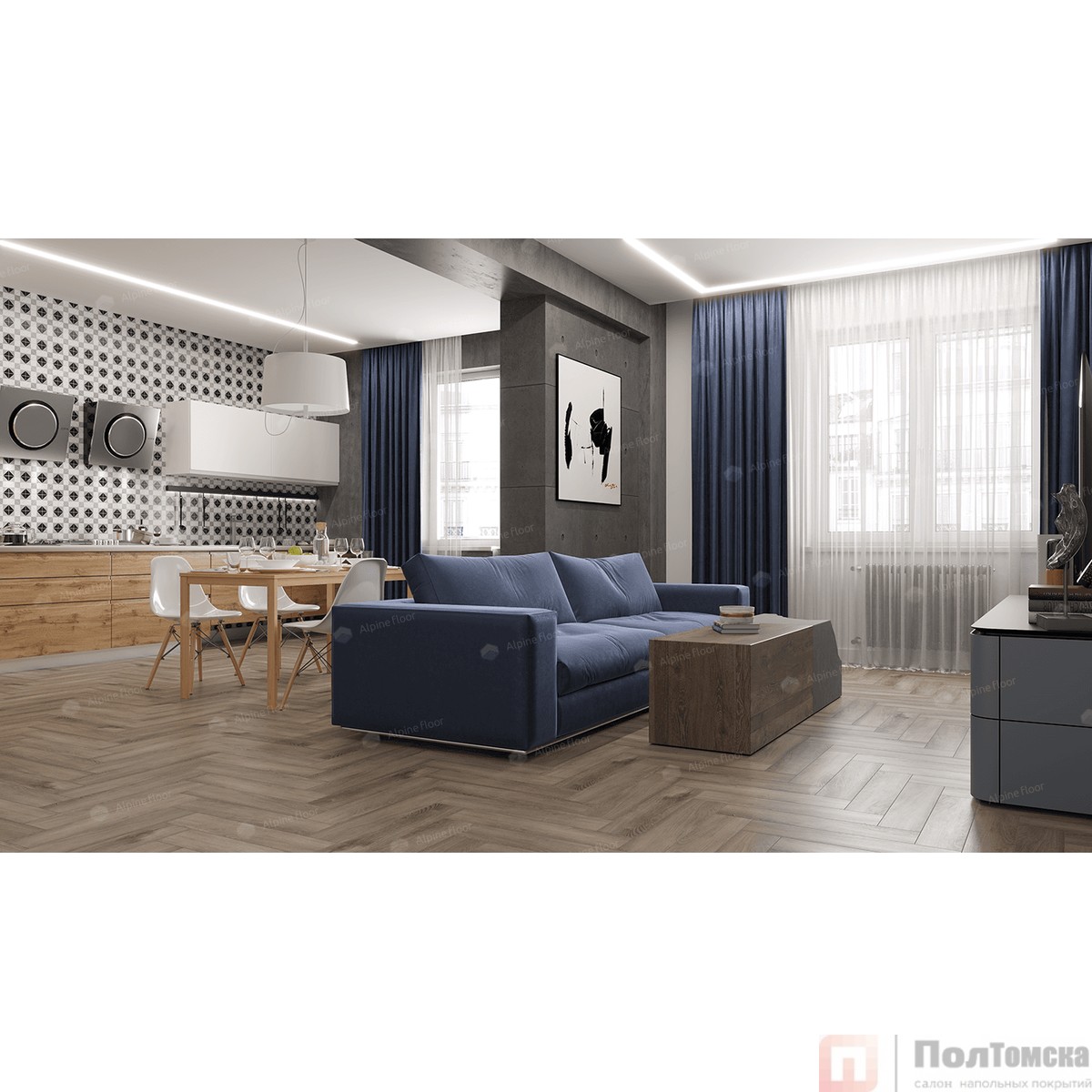 SPC ламинат Изящный паркет (Light Parquet) Дуб Исида ЕСО 13-15 MC