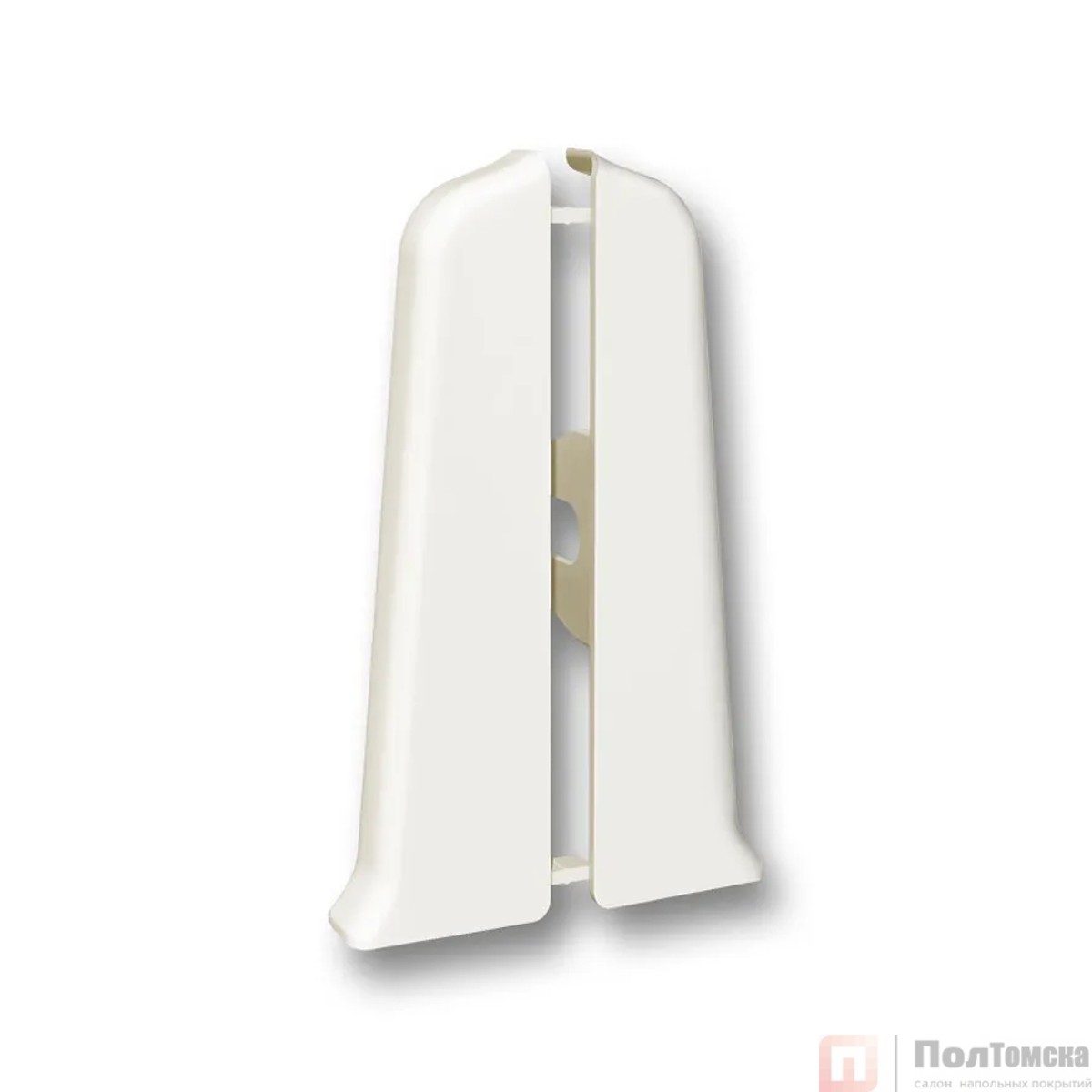 Торцевые (пара) для плинтуса 85мм "Деконика" (1 пара во флоупак), 033 Кремово-белый