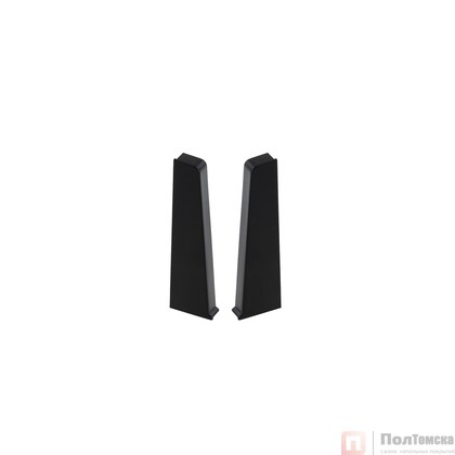 Заглушка для плинтуса Cezar HI-LINE PRESTIGE W-PS-ZLPHL 75x22 мм, 2 шт., M090 Черный матовый