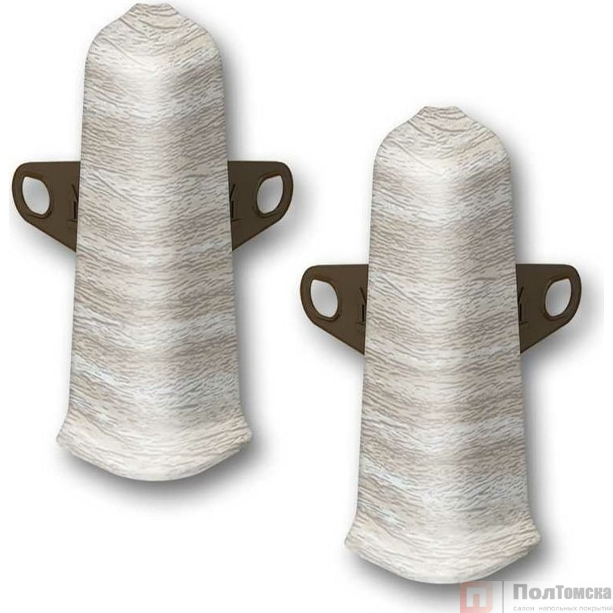 Угол наружный (внешний) с крепежом 85мм "Деконика" (2шт. во флоупак), 294 Орех антик