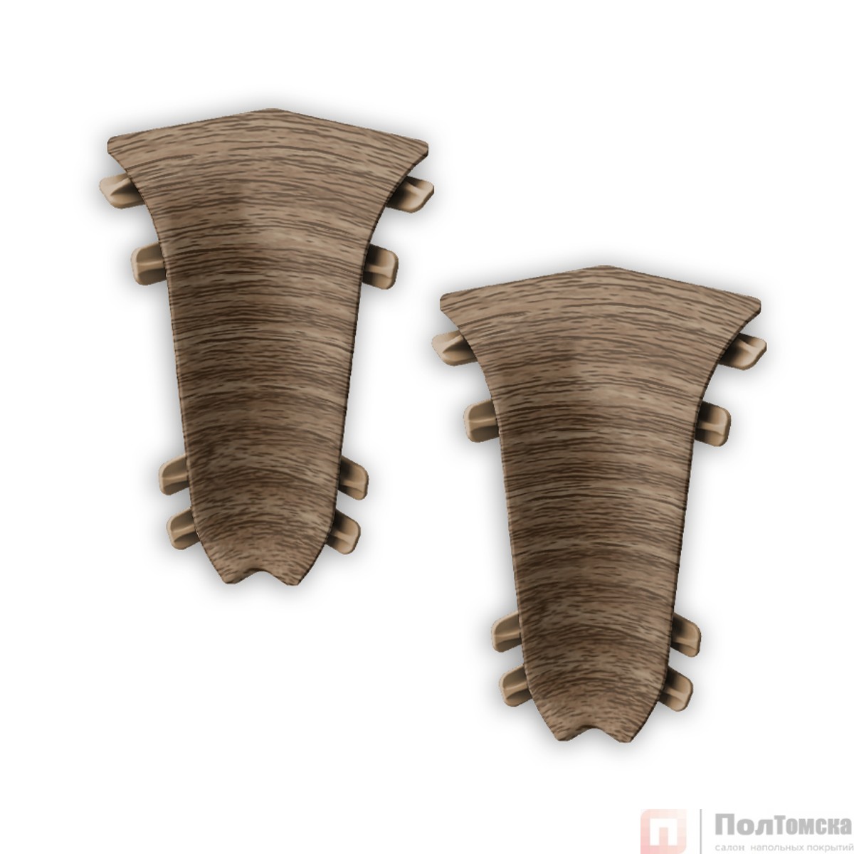 291 Угол внутренний Лексида 55мм Орех (шт)