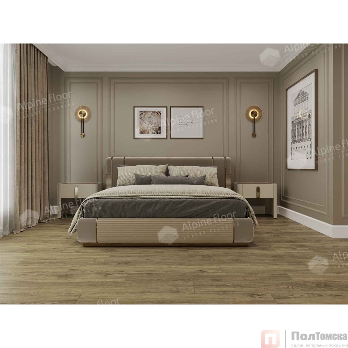 Клеевая плитка Alpine Floor Grand Sequoia LVT Маслина ECO 11-1102