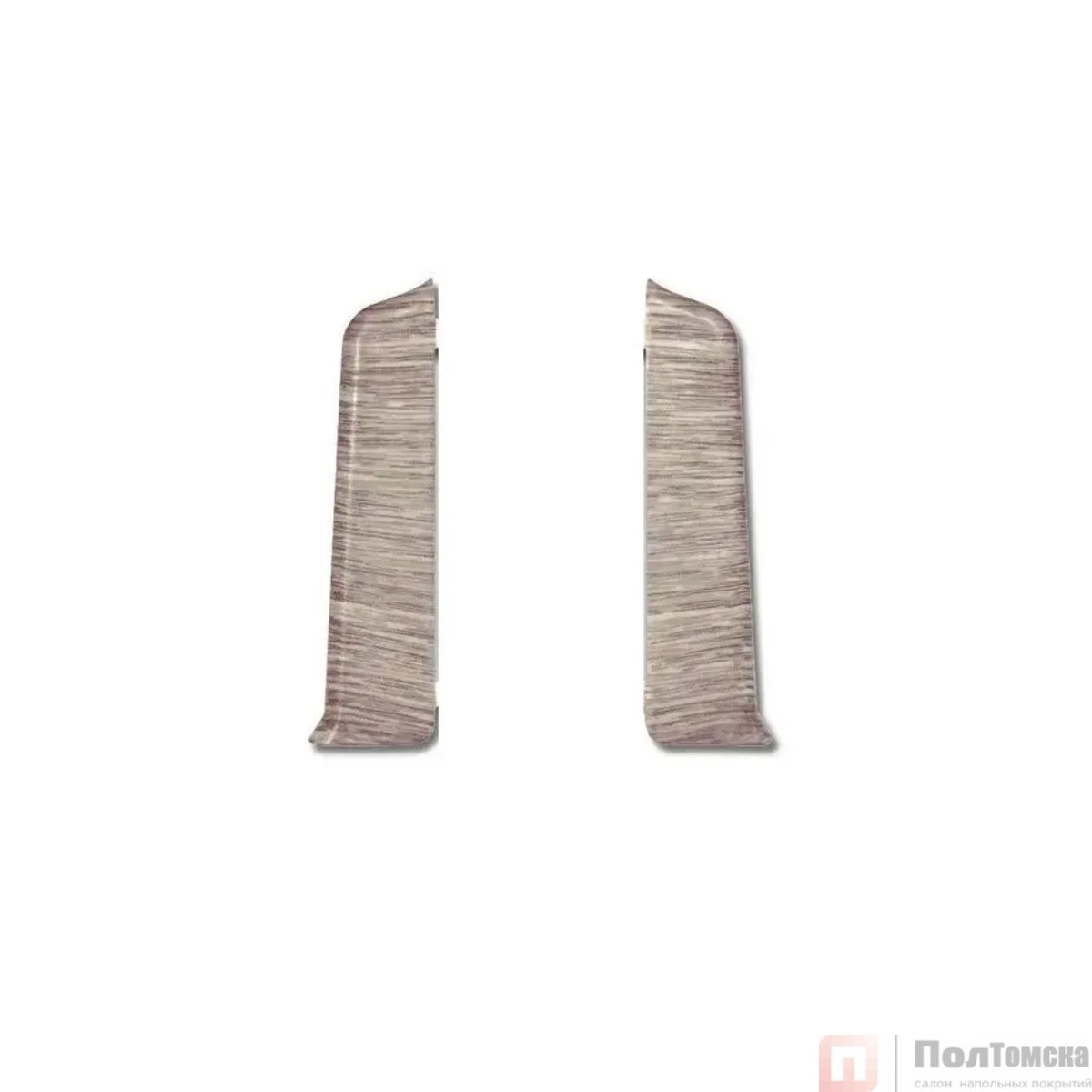 Торцевые (пара) для плинтуса 85мм "Деконика" (1 пара во флоупак), 215 Дуб снежный