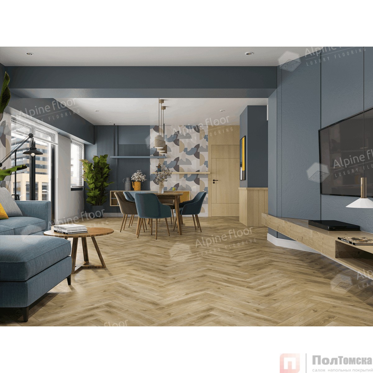 SPC ламинат Изящный паркет (Light Parquet) Дуб Кастор ЕСО 13-34 MC