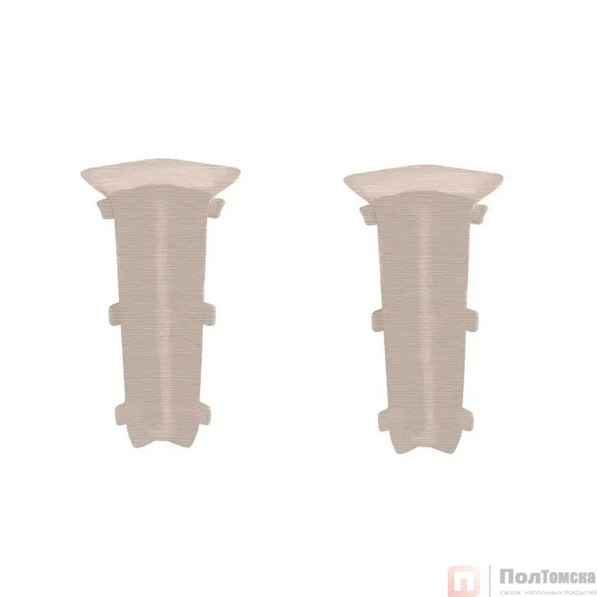 Угол внутренний для плинтуса 85мм "Деконика" (2шт. во флоупак), 361 Акация