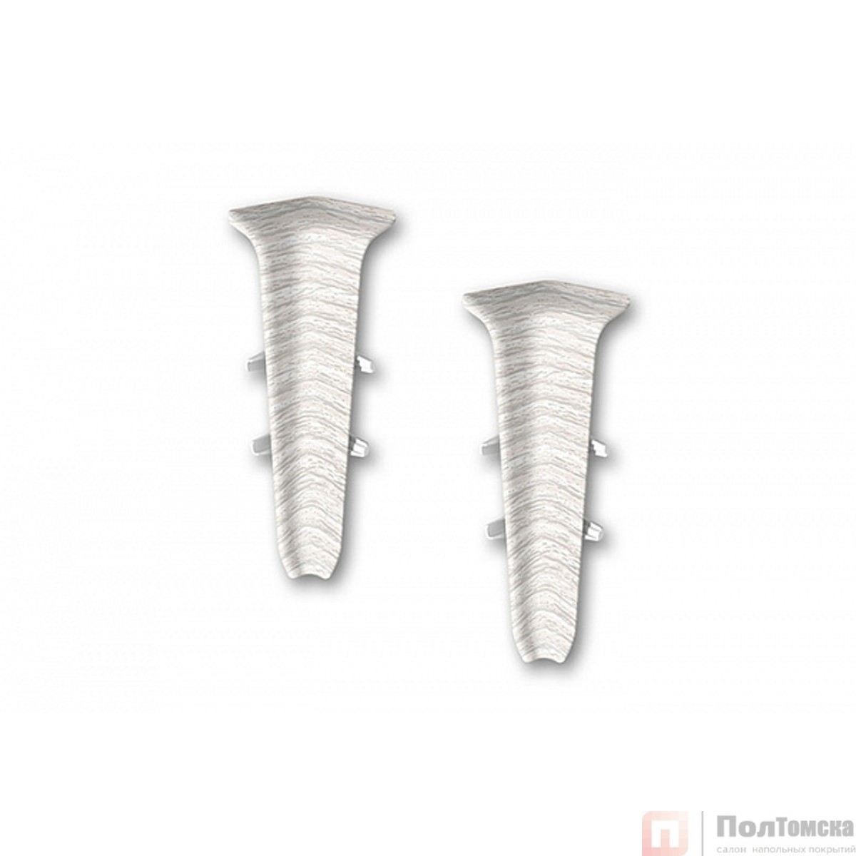 Угол внутренний для плинтуса 85мм "Деконика" (2шт. во флоупак), 265 Клен патина