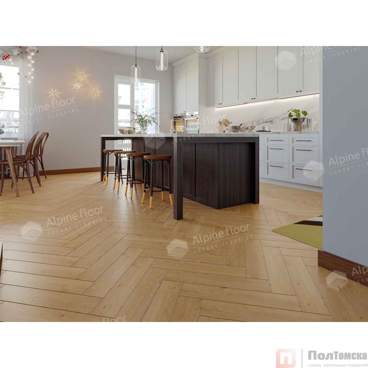 Кварц-виниловая плитка Alpine Floor Parquet LVT  Дуб Хатиса ECO 16-27