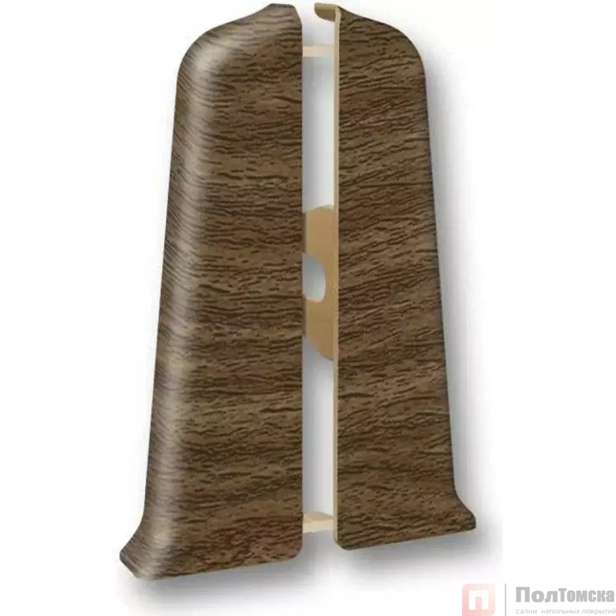 Торцевые (пара) для плинтуса 85мм "Деконика" (1 пара во флоупак), 291 Орех