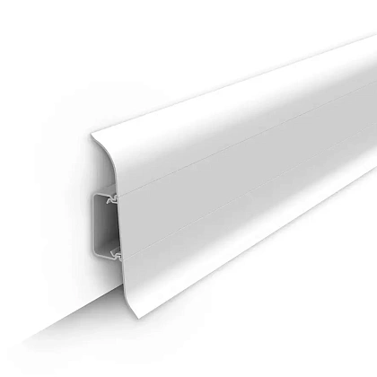Плинтус Белый 001 (ideal Classic 70х22х2200 мм)
