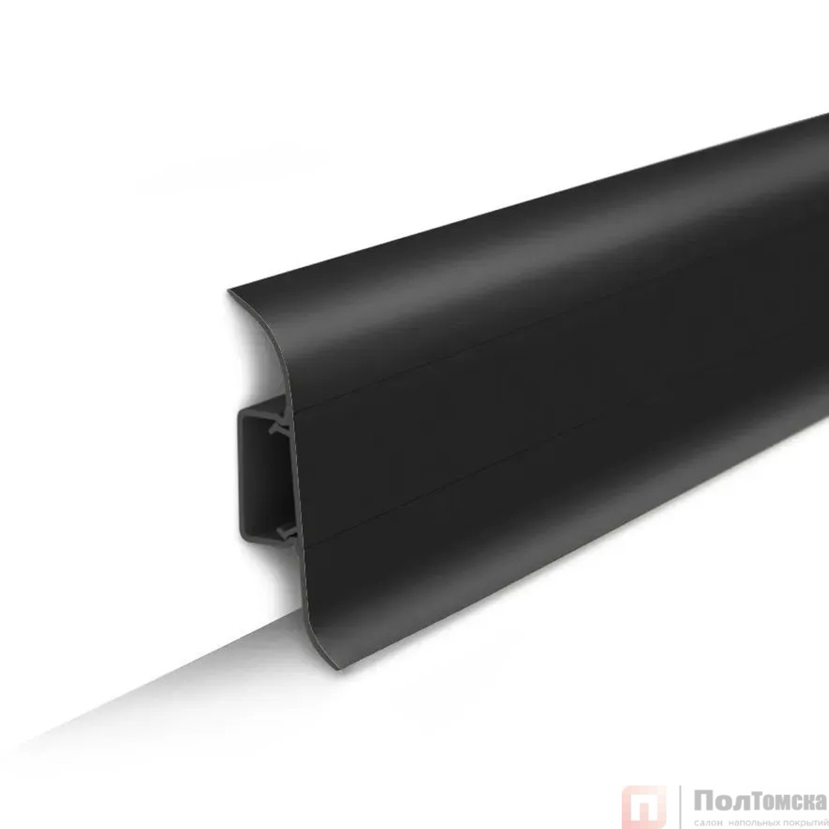 Плинтус Черный Классик 55мм 2,2 м, 
