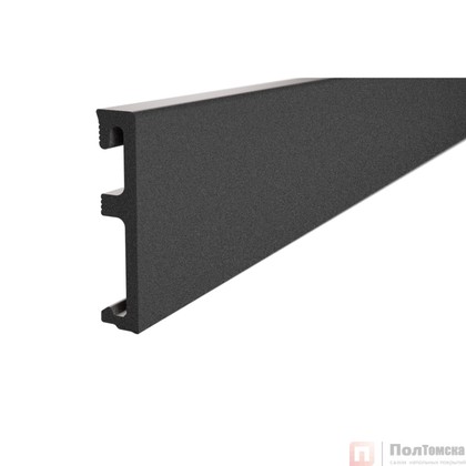 Плинтус напольный ПВХ SALAG ALPHA 80 Black AP81U3 240х1,5х8см