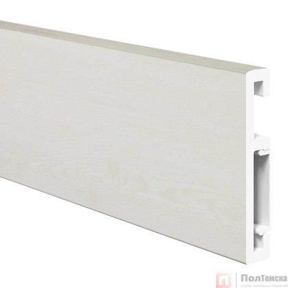 Напольный плинтус ПВХ Foresta Grace Дуб Беленый FG 001 2000х70х13 мм