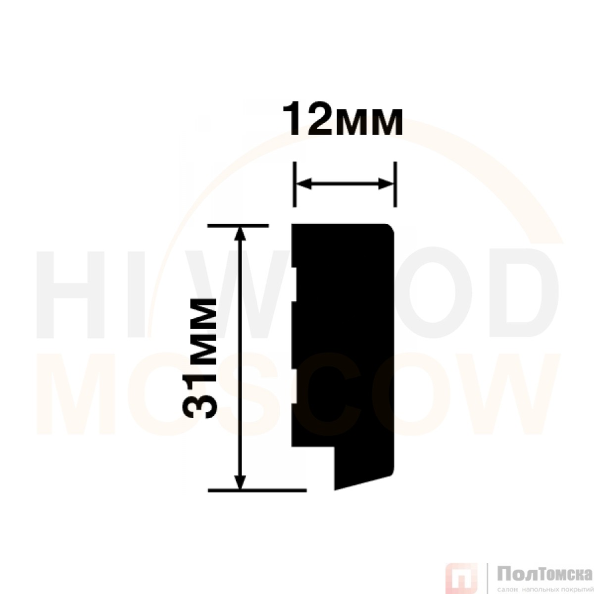 Финишный молдинг HIWOOD LF124B BR395K