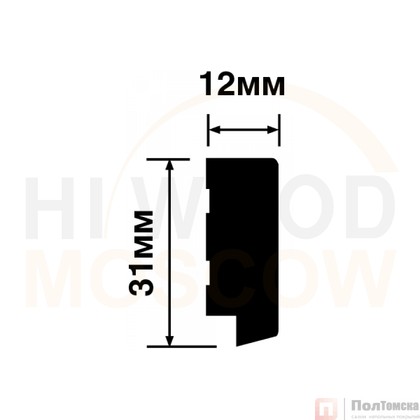 Финишный молдинг HIWOOD LF124B BR395K